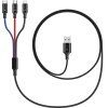 CONNECT IT Wirez 3v1, Kábel USB 2.0, Ligh+mUSB+C
