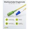 Optický kábel LC-SC, APC Simplex OS2 (9, 125) 15m