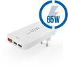 HAMA GaN, Rýchlonabíjačka, 2x USB-C PD, QC 65W
