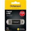 INTENSO Twist Line, USB-C, USB-A, USB Kľúč, 256GB
