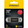 INTENSO Twist Line, USB-C, USB-A, USB Kľúč, 512GB