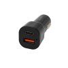 SBOX CC-038, Autonabíjačka, USB-A, USB-C, čierna