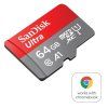 SanDisk Ultra Micro SDXC 64GB 140MB, s Chrom +A
