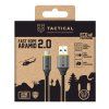 Tactical Fast Rope Aramid 2.0 Cable USB-A, USB-C 0.3m