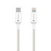Tactical Stitch Thread Cable USB-C, Lightning 1m White