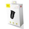 Baseus rýchlonabíjačka do auta 2xUSB QC3.0 30W čierna