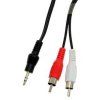 SBOX Kábel prepajaci jack 3,5mm, 2x RCA (cinch) 2m