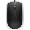 Dell MS116, Kancelárska, Optická, 1 000 DPI, Drôtová USB, Čierna