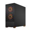 Fractal Design Pop Air RGB Orange Core TG Clear Tint, Midi Tower, Transpar.