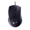 C-TECH Myš WM-07, Ergonomická, Optická, Pre pravákov, 1 200 DPI, Drôtová USB, Čierna