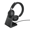 Jabra Evolve2 65, Stereo, USB, BT, Bezdrať, MS, Stand, Čierna