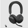 Jabra Evolve2 75, Stereo, ANC, USB-C, BT, Bezdrať, MS, Stand, Čierna