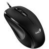 Genius DX-101, Kancelárska, Optická, Pre pravákov, 1 200 DPI, Drôtová USB, Čierna