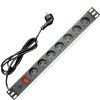 napajeci panel oc 7x230v 2m ppo black