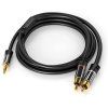 Kábel PREMIUMCORD, Jack 3.5mm-2xCINCH M/M 3m