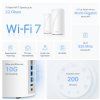 TP-Link BE19000 Whole Home Mesh Wi-Fi 7 System(Tri-Band) Deco BE85(1-pack)