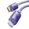 Baseus CAJY000205 Crystal Shine Series Dátový Kábel USB-C - Lightning 20W 1,2m Purple