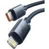 Baseus CAJY000201 Crystal Shine Series Dátový Kábel USB-C - Lightning 20W 1,2m Black