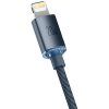 Baseus CAJY000201 Crystal Shine Series Dátový Kábel USB-C - Lightning 20W 1,2m Black