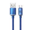 Baseus CAJY000503 Crystal Shine Series Dátový Kábel USB - USB-C 100W 2m Blue