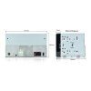 13. Pioneer SPH DA150BT Main Body Short Chassis Rear and Side Dimensions