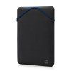 HP Protect. Revers. 15.6 Black/Blue Laptop Sleeve