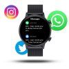 MANTA ALEXA Mini Smartwatch, Smart hodinky, čierne