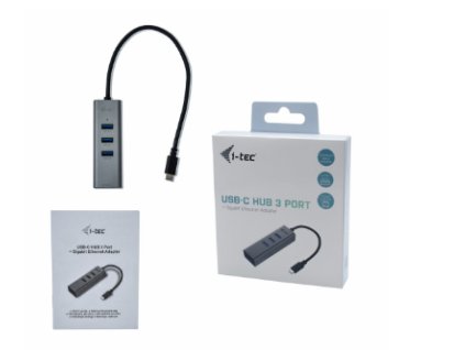i tec USB C Metal HUB 3 Port + Gigabit Ethernet Adapter