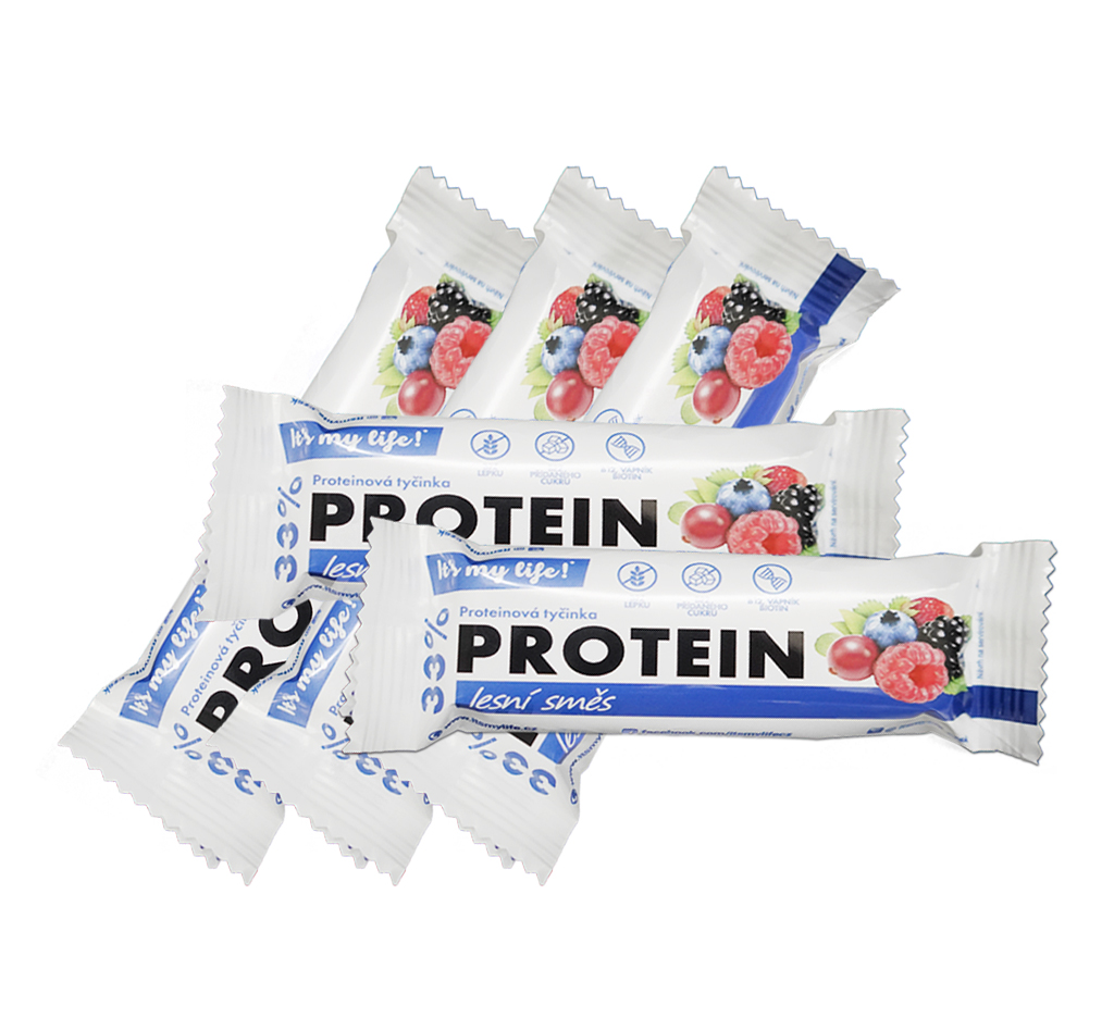 It’s my life! Proteinové tyčinky se sladidlem - Lesní směs (5 porcí)