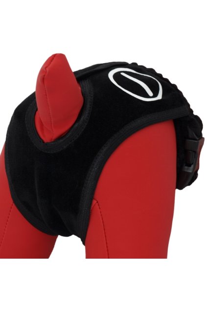 Psí kalhotky, černá barva, znak zákaz velikost 0(XXS)(20-30cm)