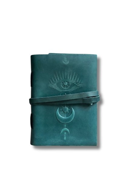 Deník modrý kožený ASHARIYA