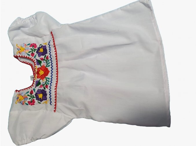 Mexiko šaty dětské bílé var.3