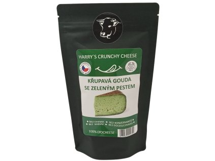 Křupavý sýr Gouda se Zeleným pestem 20g