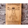 Vitruviánský muž | Leonardo da Vinci  - 51,5  x 36 cm