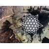 Hvězda tetrahedron - podložka k zesílení energie, dekorace  - 14 cm