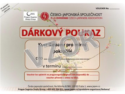 voucher ikebana mírně pokročilí vzor eshop