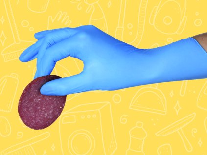 Nitrilové rukavice modré / 864