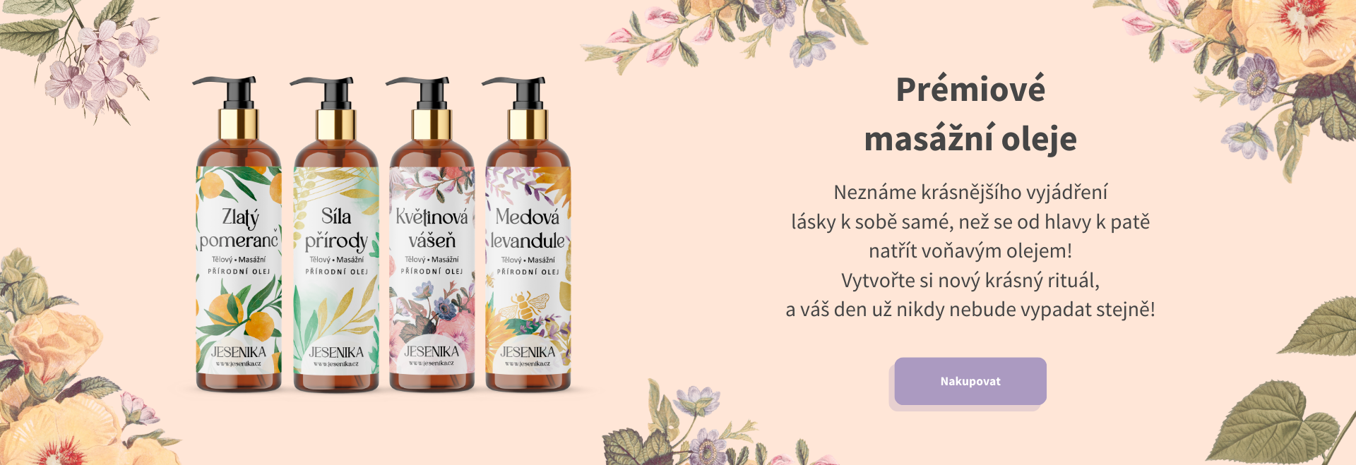 Přírodní luxusní oleje