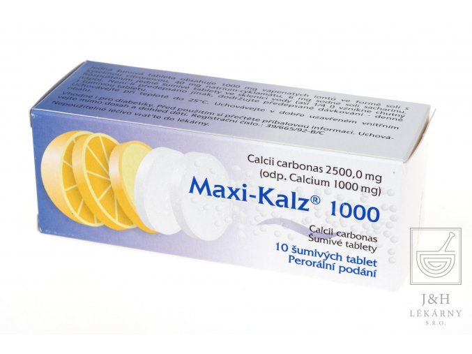 Maxi-Kalz 1000 por.tbl.eff.10x1000mg