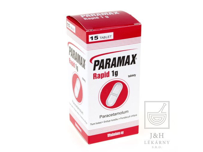 Paramax Rapid 1g por.tbl.nob. 9x15x1000m display