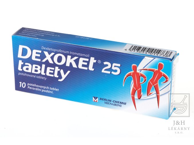 Dexoket 25 tablety por.tbl.flm.10x25mg