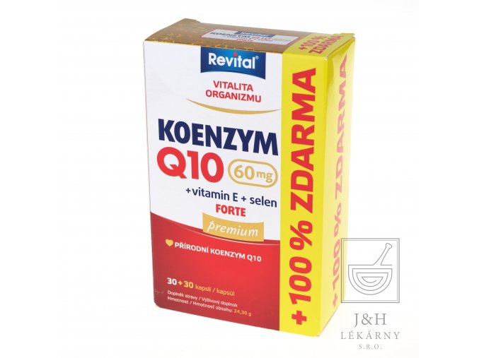 Revital Koenzym Q10 60mg+Se+vit.E cps.30+30 zdarma