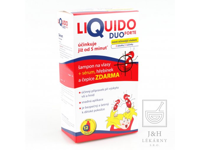 LiQuido DUO FORTE šampon na vši 200ml+sérum