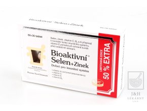 Bioaktivní Selen+Zinek tbl.60+50% EXTRA