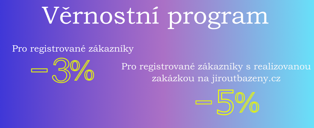 E-shop Jirout Bazény - věrnostní program