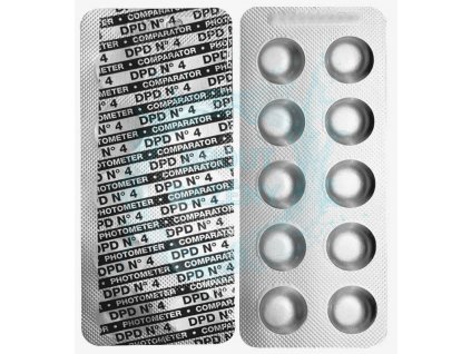 Náhradní tablety do testeru pro měření aktivního kyslíku (O2) DPD No. 4 - WaterID