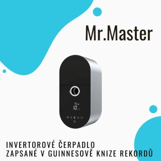 Mr.Master Invertorové Čerpadlo: Unikátní vodou chlazené ticho pro váš bazén (Guinnessův rekord) Představujeme revoluční...