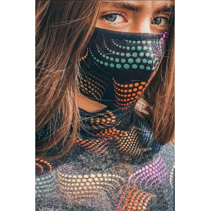 JK Klett Designer cotton face mask matrix – colored