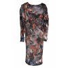 Short dress with silk scarf in ESPIRITY print