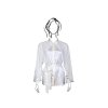 Shirt Blouse with Veiled Sleeves